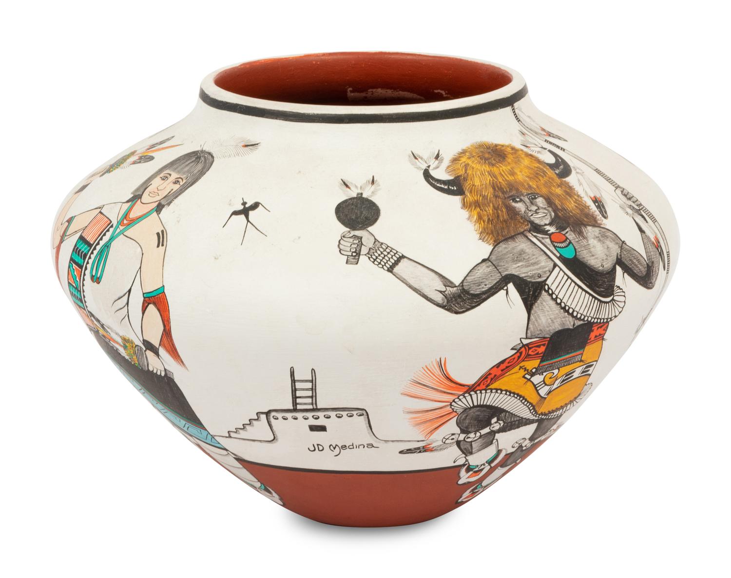 Pottery Jar with Dancers