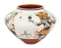 Pottery Jar with Dancers