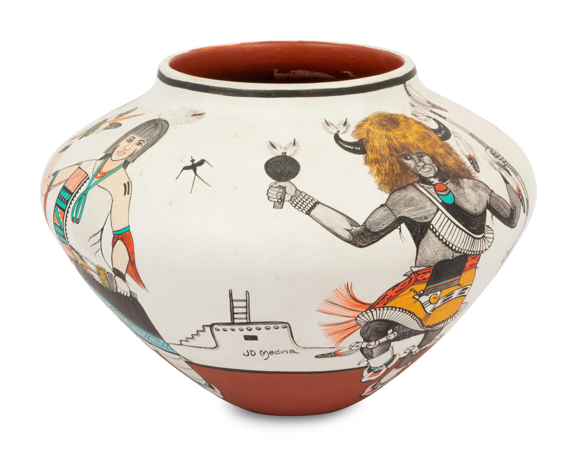 Pottery Jar with Dancers