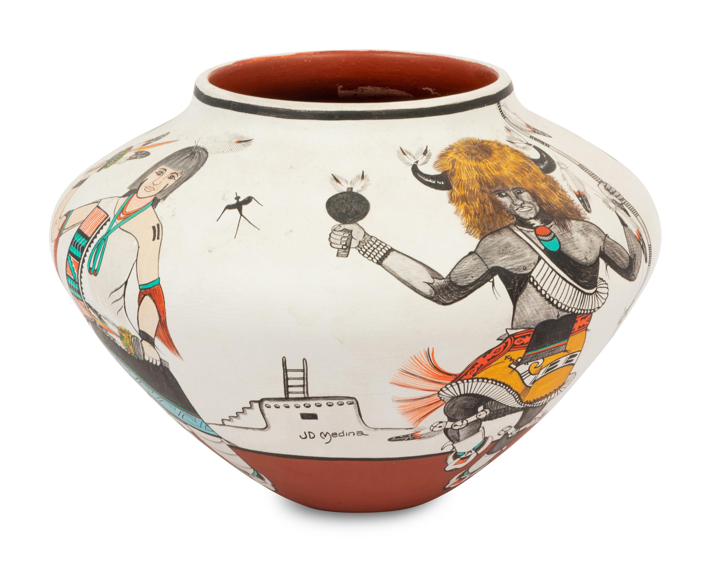 Pottery Jar with Dancers
