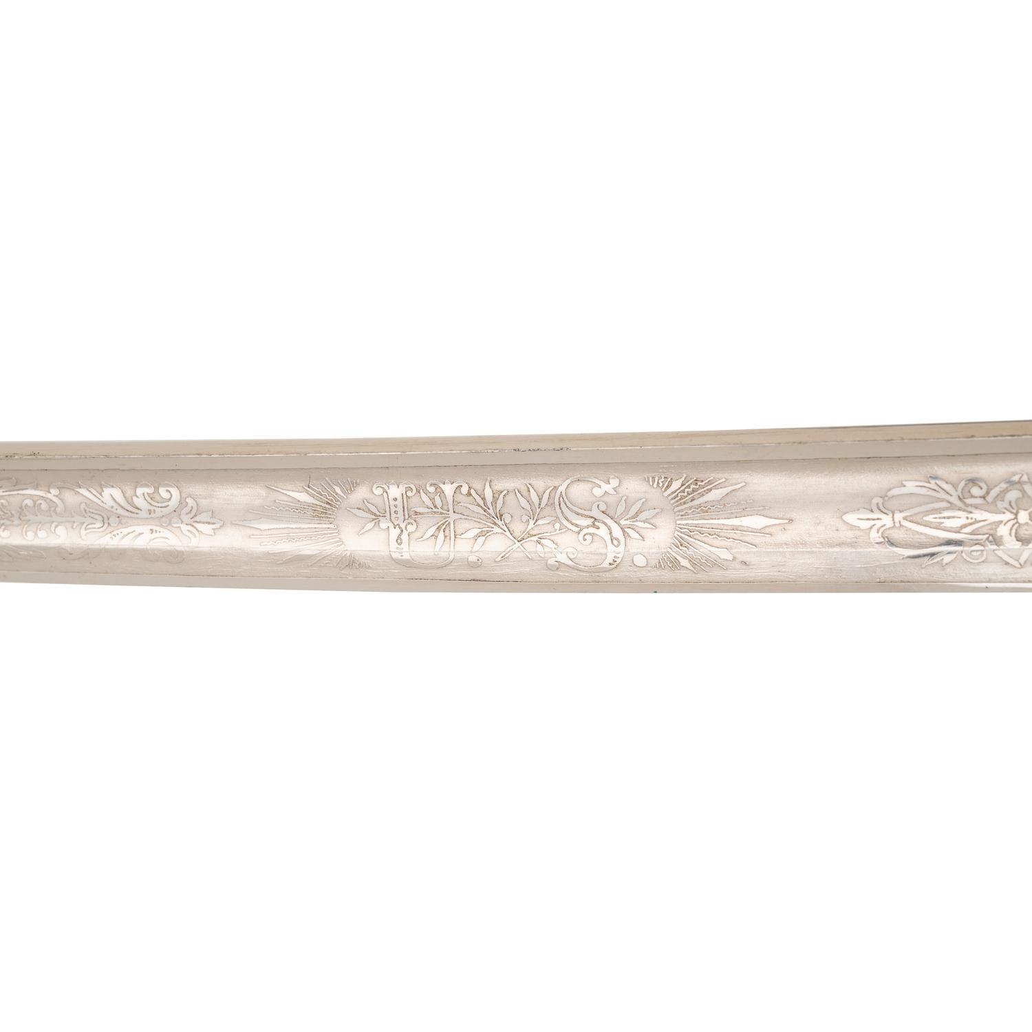 19th Century E.A. Armstrong Mfg. Co. Etched Presentation Sword