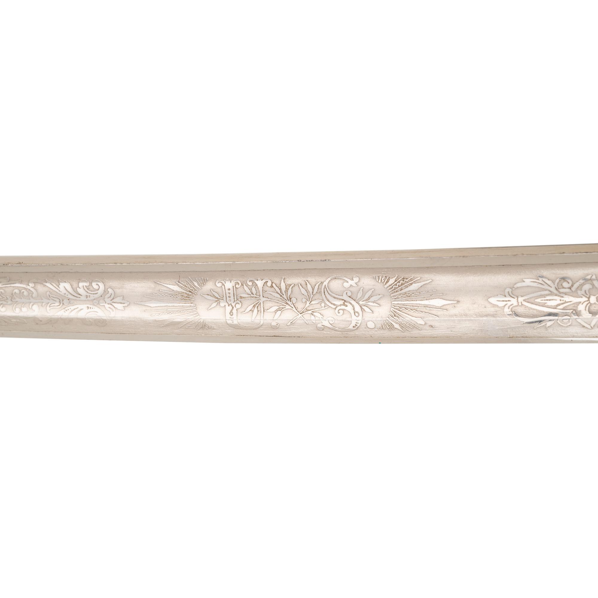 19th Century E.A. Armstrong Mfg. Co. Etched Presentation Sword