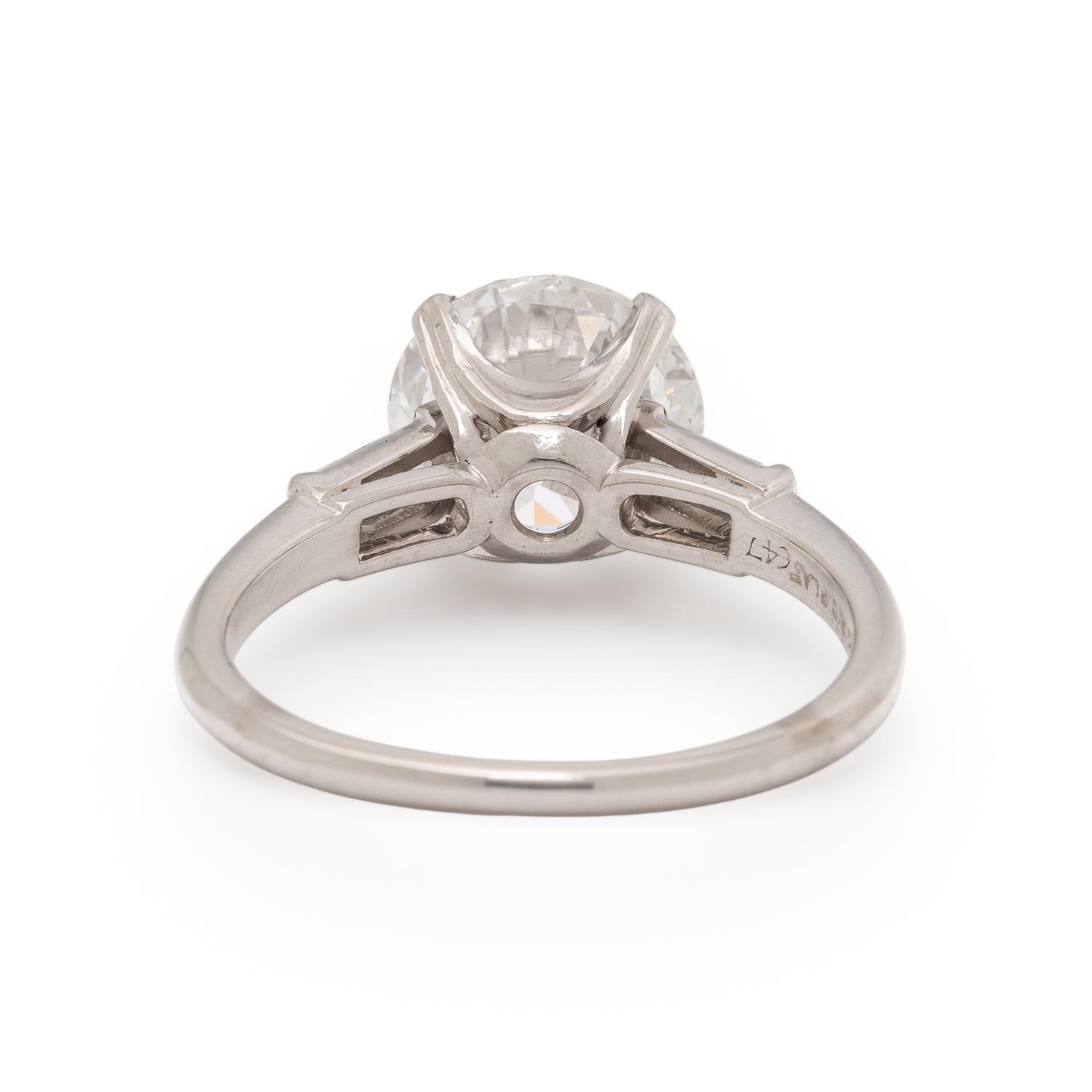 DIAMOND AND PLATINUM RING