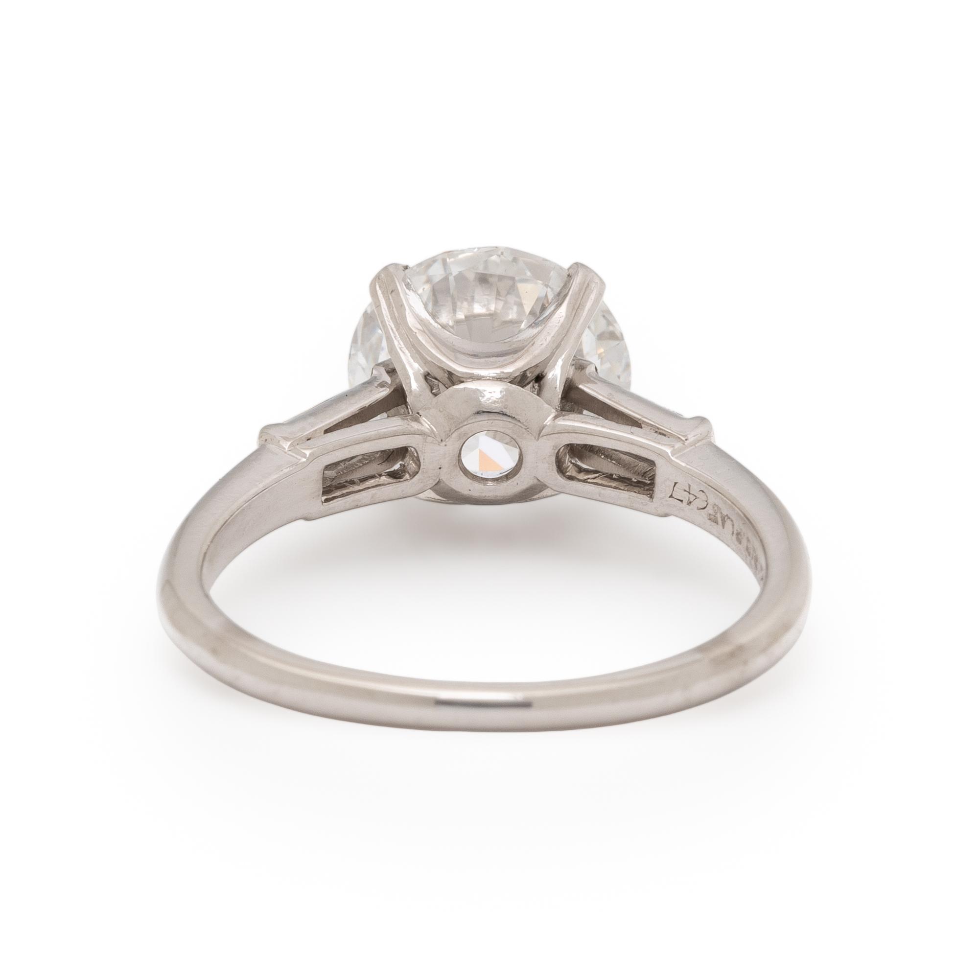DIAMOND AND PLATINUM RING
