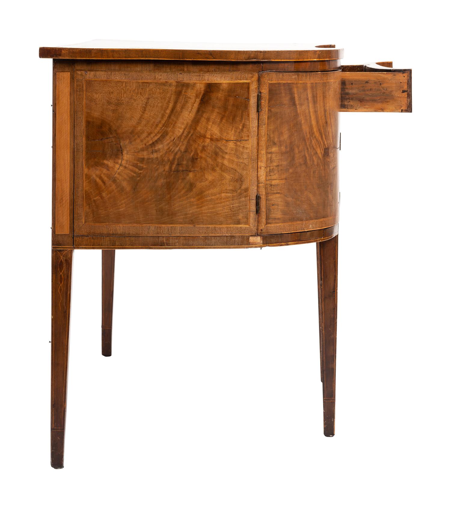 A George III Inlaid Mahogany Sideboard
