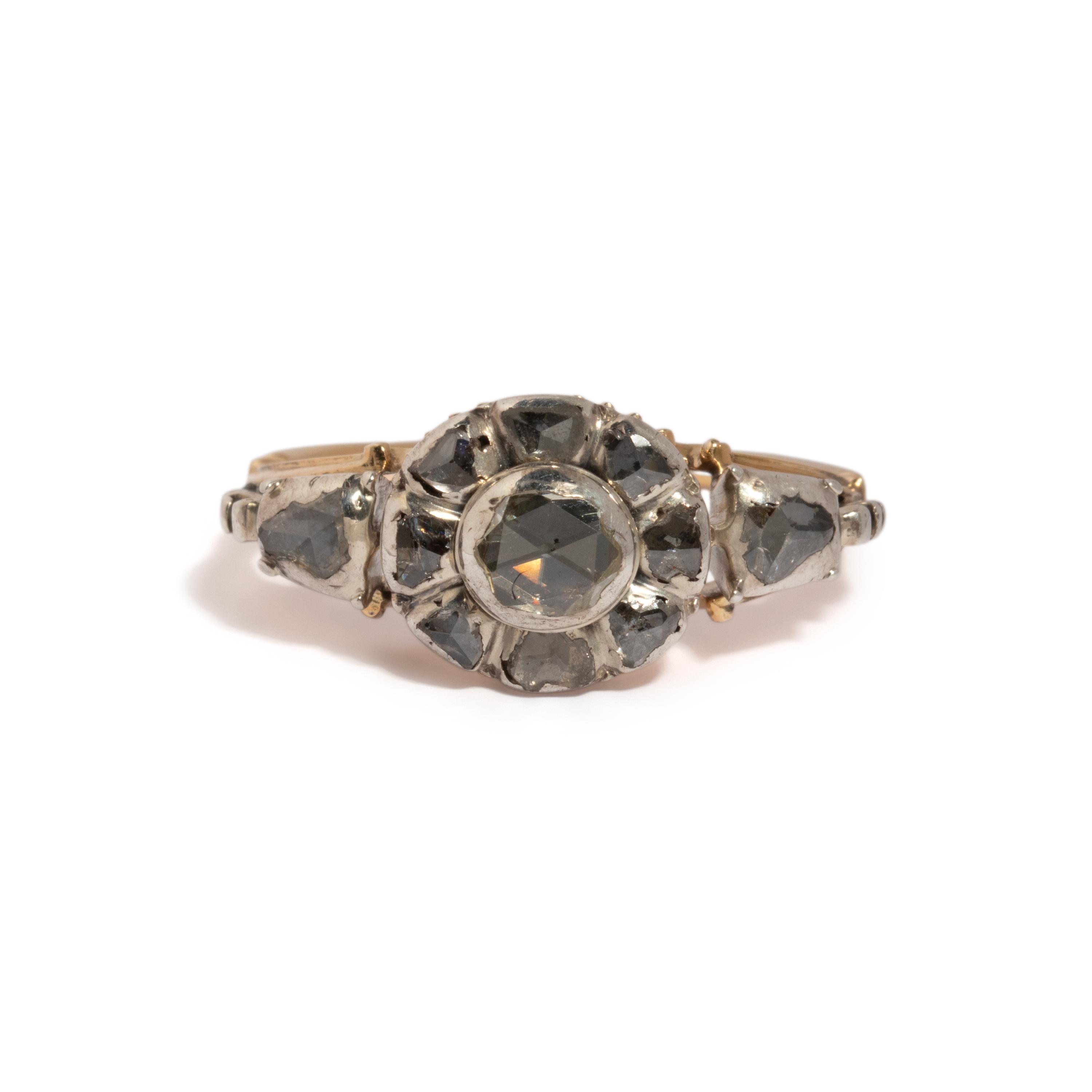 GEORGIAN, ROSE CUT DIAMOND RING