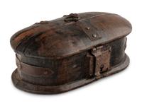 A Continental Iron-Mounted Table Casket