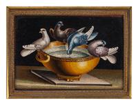An Italian Micromosaic Plaque of the Doves of Pliny