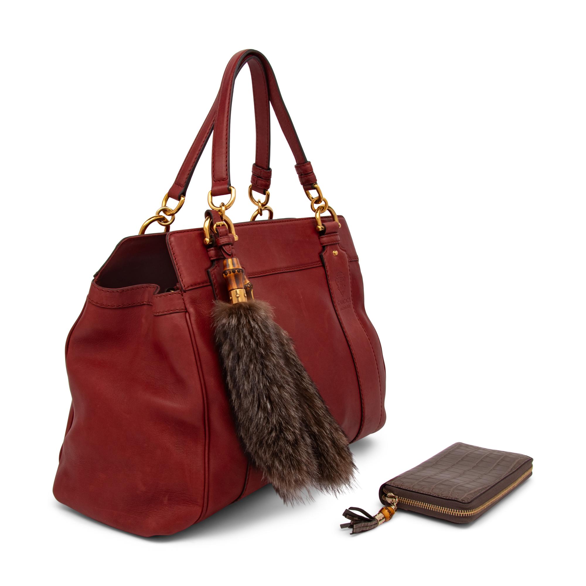 Gucci, Smilla Leather Tote Bag & Alligator Zip Wallet