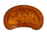 A Louis XV Style Gilt Bronze Mounted Kingwood and Marquetry Side Table