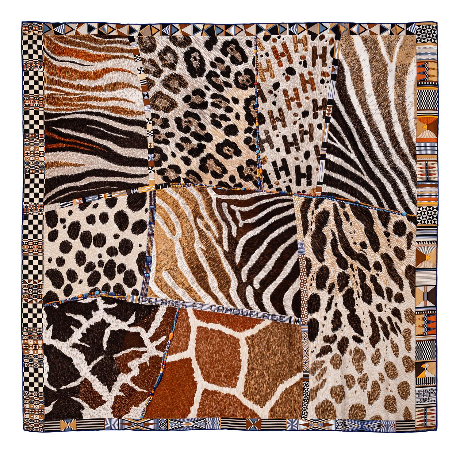 Three Hermès Silk Scarves: One 64cm, Two 90cm