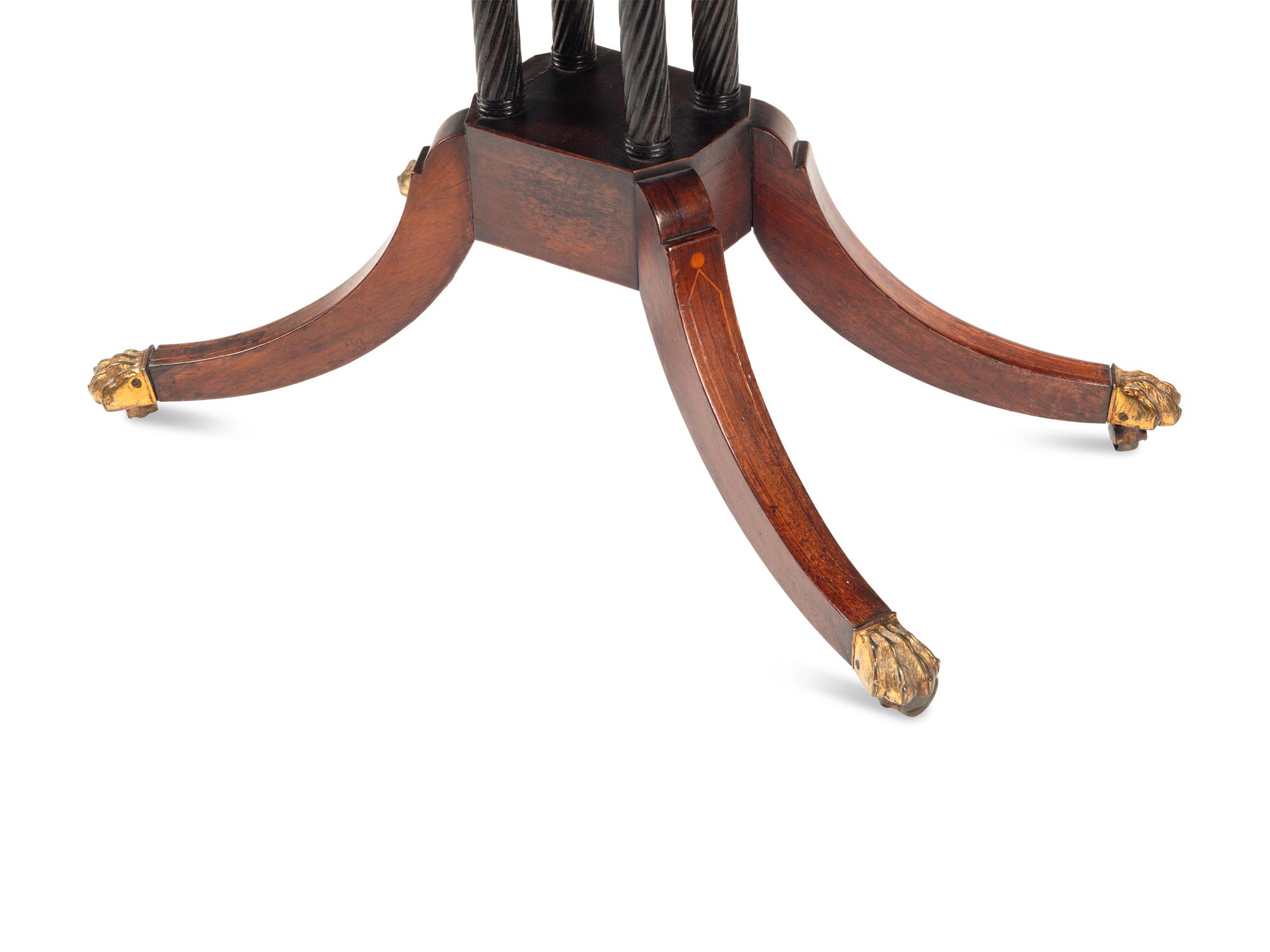 A Regency Style Rosewood Flip-Top Table