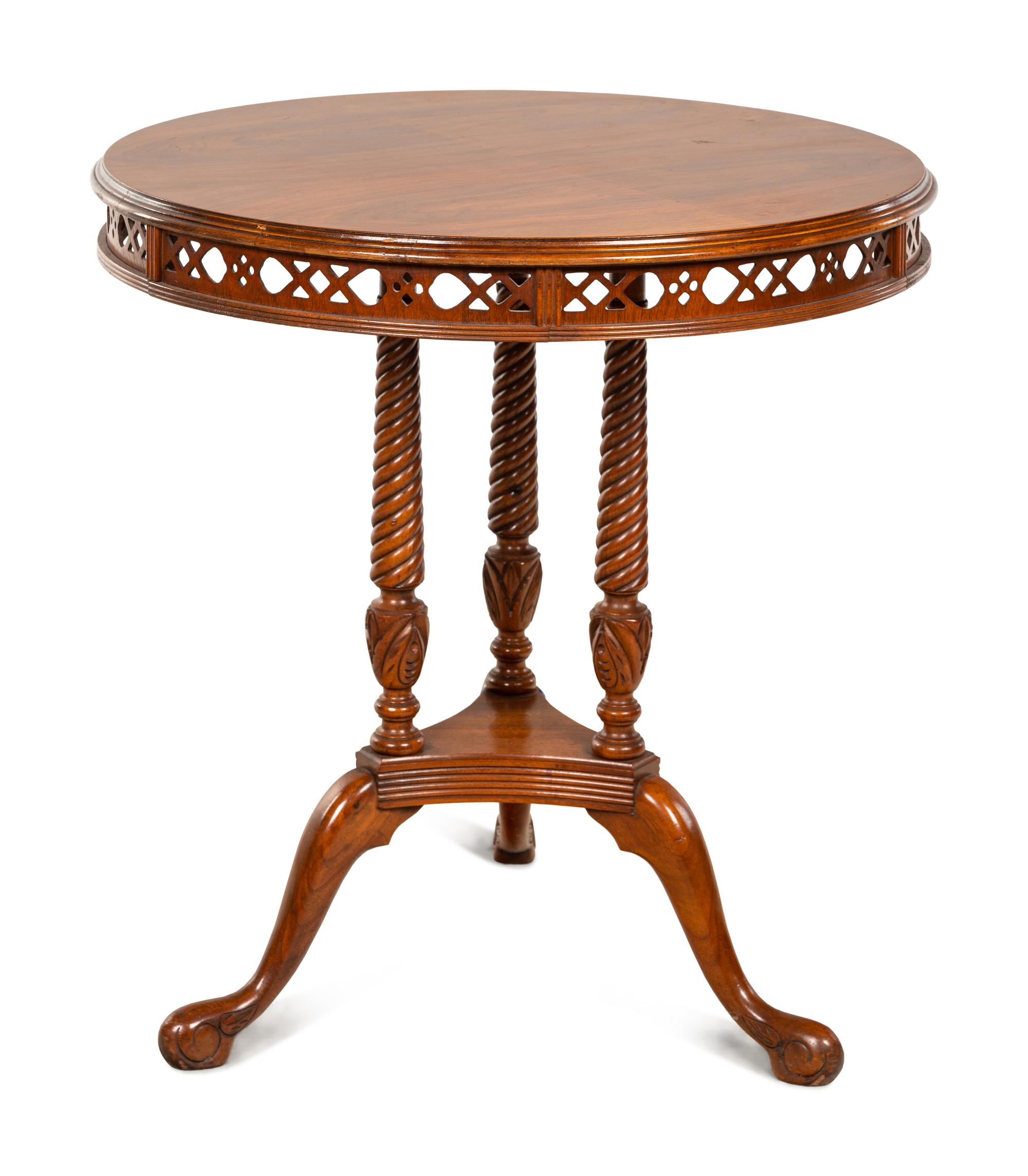 A Continental Walnut Occasional Table