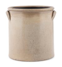 A Cobalt Floral Decorated Two-Gallon Stoneware Crock