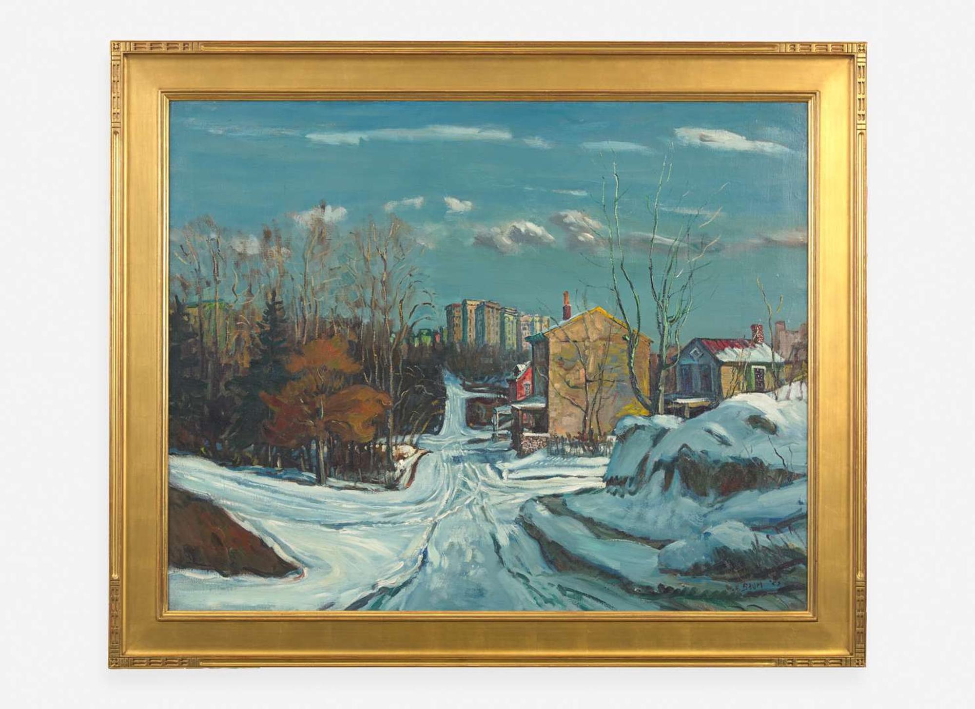 Walter Emerson Baum (American, 1884-1956) - City Streets in Winter
