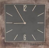 A Bulgari Silver Desk Clock