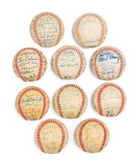 A Large Group of Assorted 1960s-90s Atlanta Braves Team Signed Autograph Baseballs