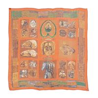 Three 90cm Hermès Scarves: Two Silk/Chiffon, One Cashmere/Silk