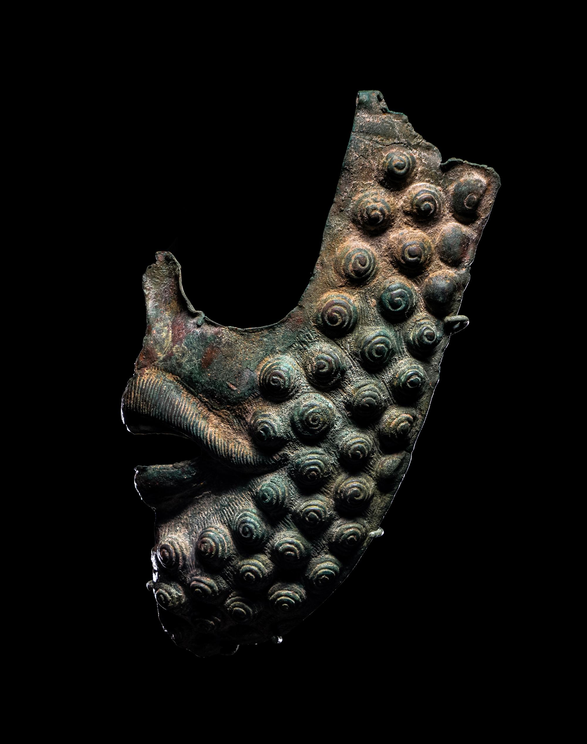 Two Greek Bronze Cheek Pieces