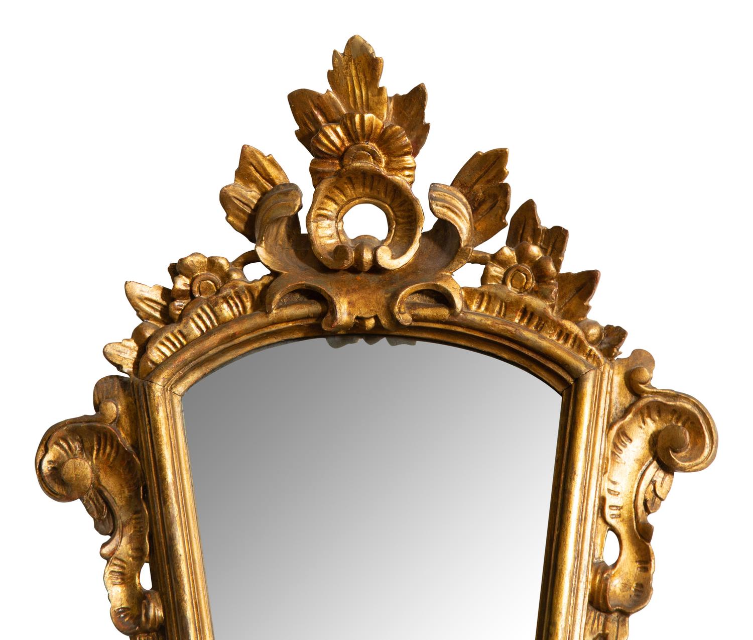 A Pair of Italian Giltwood Mirrors