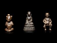 Three Small Southeast Asian Bronze Figures