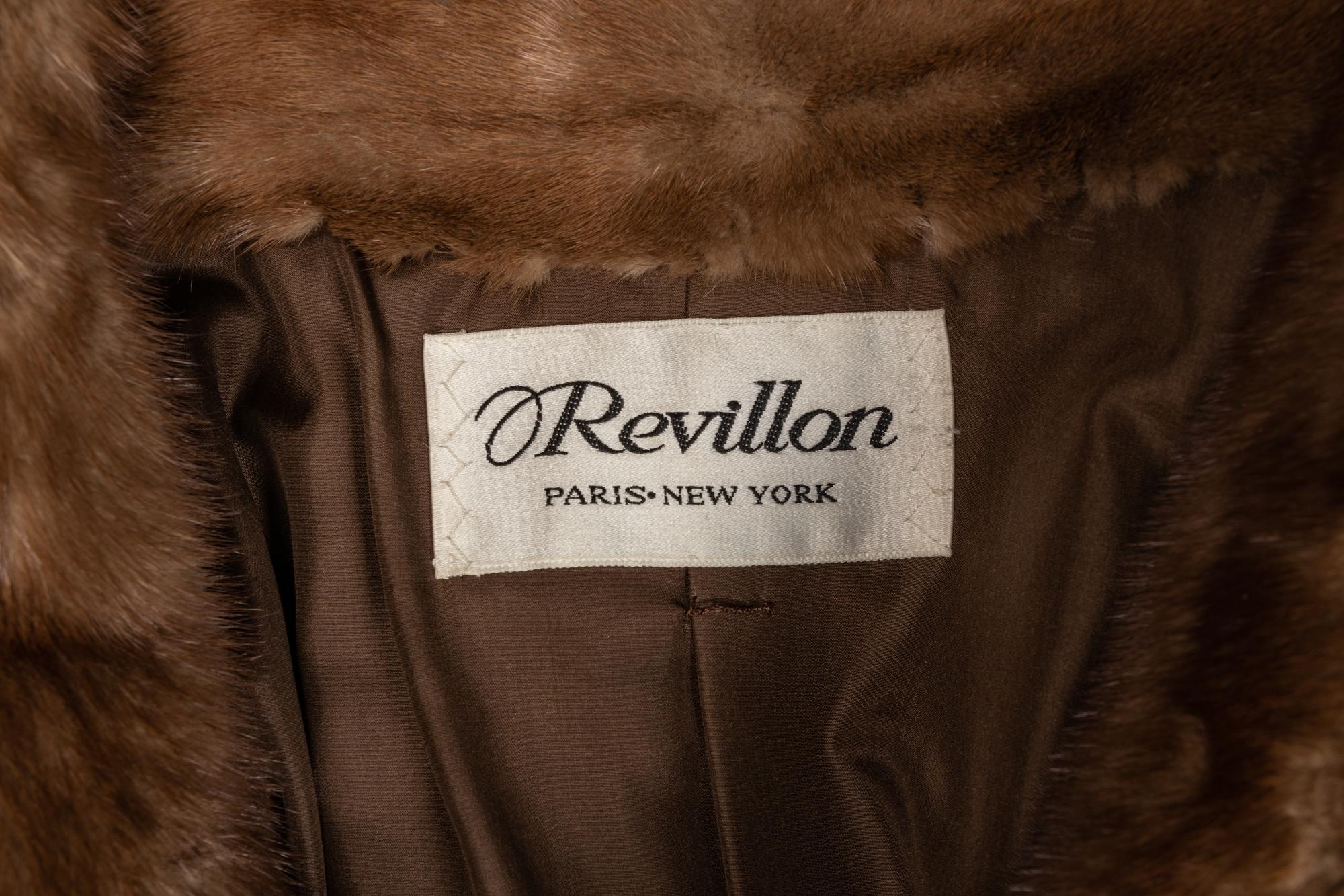 Revillon Pastel Mink Fur Coat