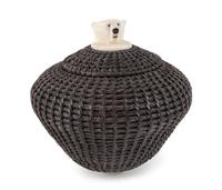 Eskimo Lidded Basket Height 3 1/2 inches