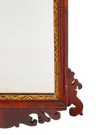 A George III Parcel-Gilt Mahogany Mirror — LATE 18TH CENTURY