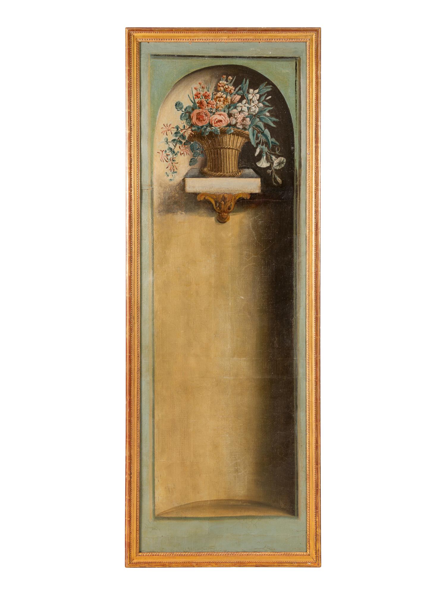 Ten French Painted Canvas Panels of Various Ports of France