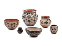 Collection of Kewa Pottery, from the Melchor Family