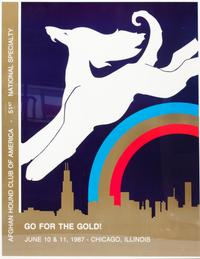 A Group of Three Afghan Hound Posters Each: 28 x 21 1/2 inches.