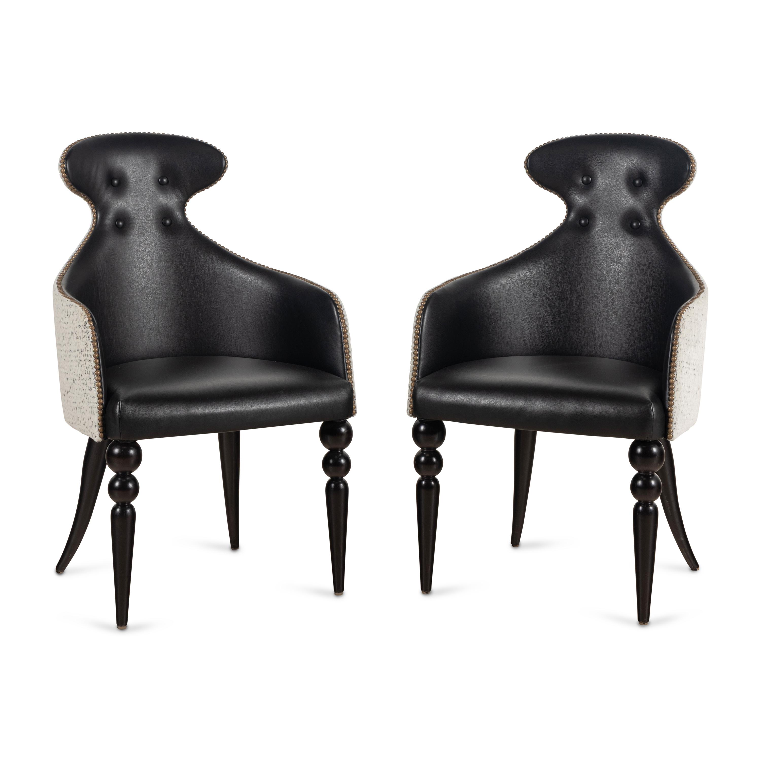 A Pair of Julian Chichester Emma Armchairs