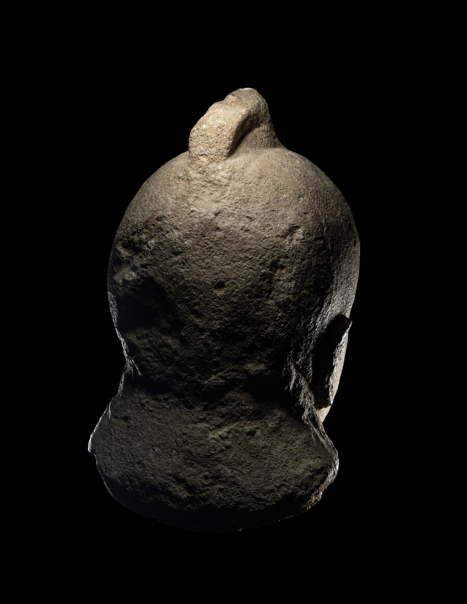 A Cypriot Limestone Head of a Male Votary