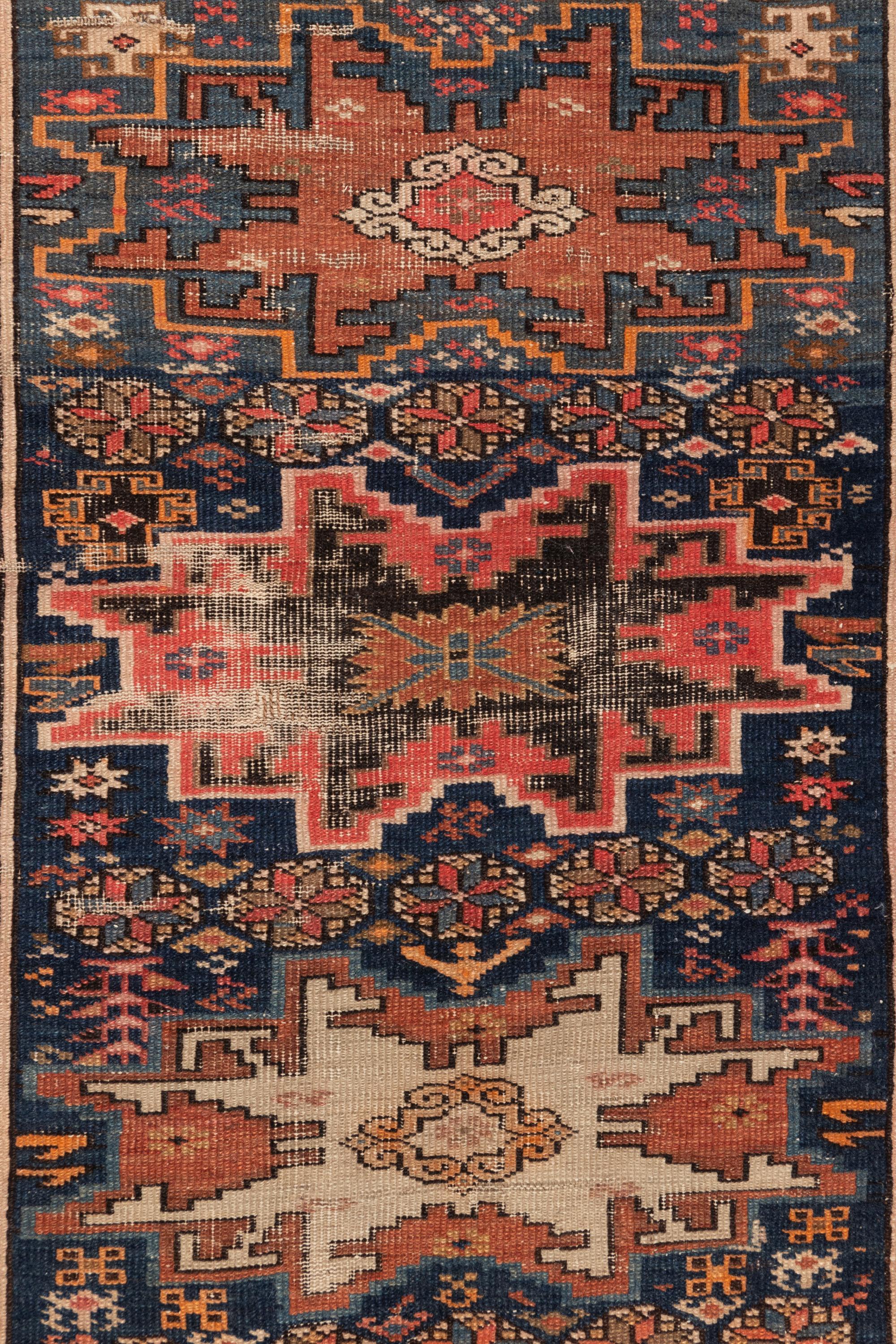 A Caucasian Shirvan Lesghi Wool Rug