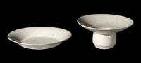Two Chinese White Glazed Ding Porcelain Wares