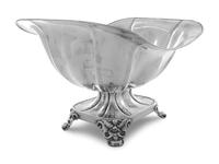 A Continental Silvered Metal Centerpiece Bowl