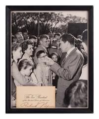 (Politics) NIXON, Richard M. (1913-1994). A personal, hand-signed letter from Former President Richard M. Nixon regarding his wife, Pat Nixon’s health:
