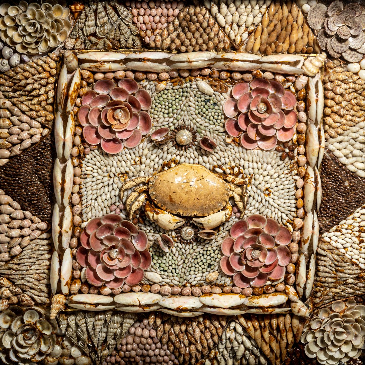 A Shellwork and Crab Specimen Sailor's Valentine