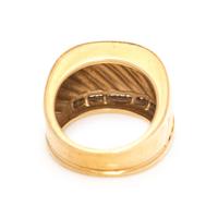 DAVID YURMAN, YELLOW GOLD AND DIAMOND 'THOROUGHBRED' RING