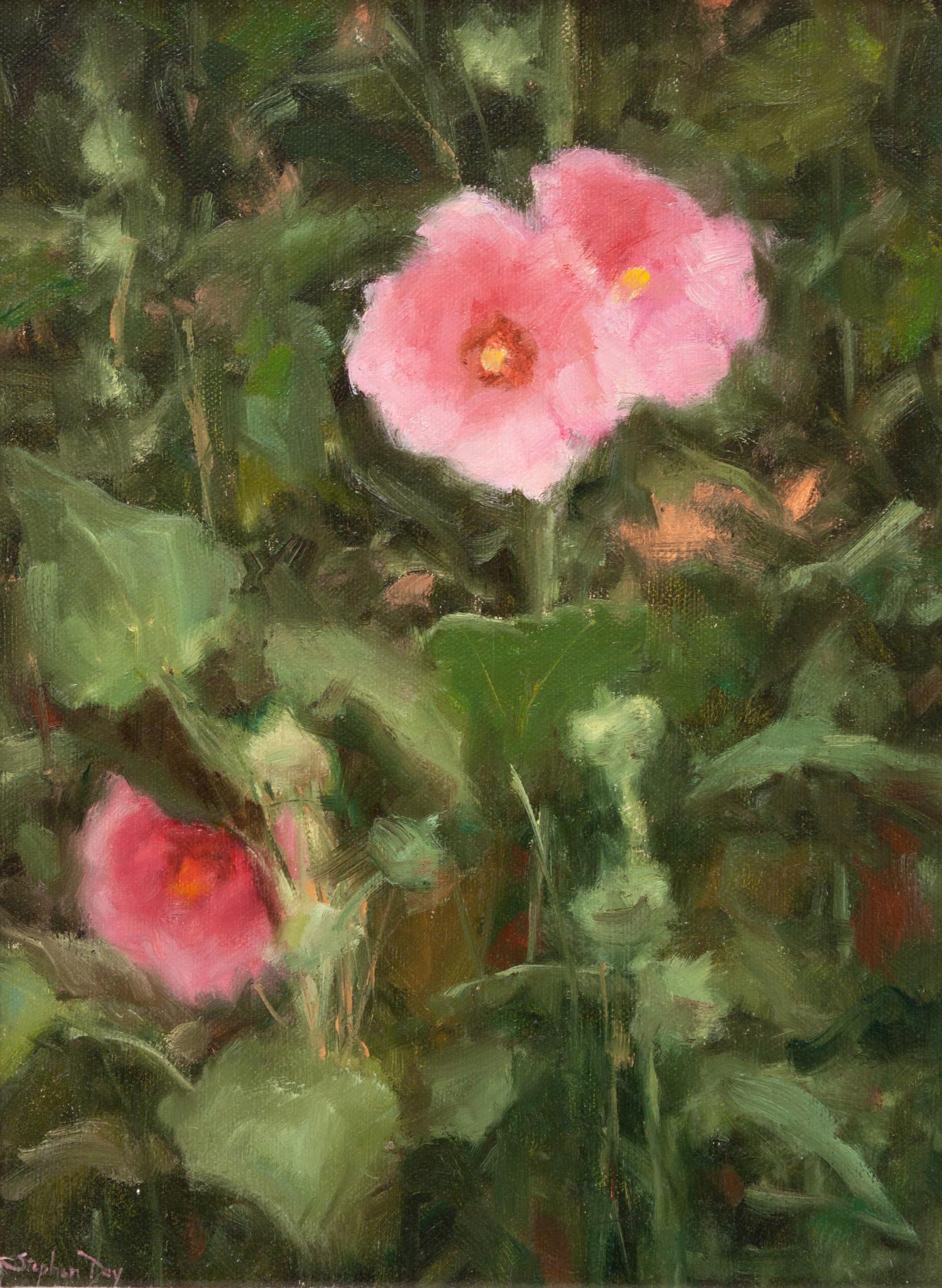 Hollyhocks