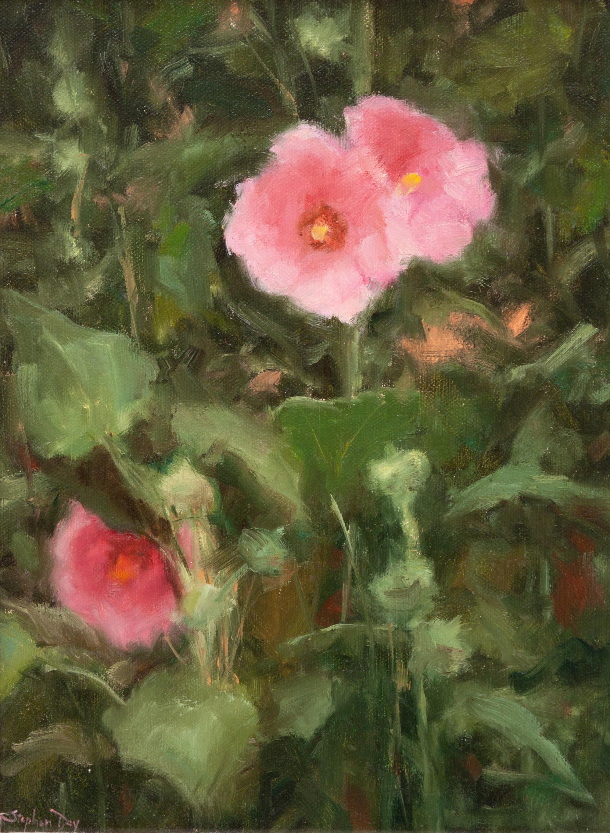 Hollyhocks