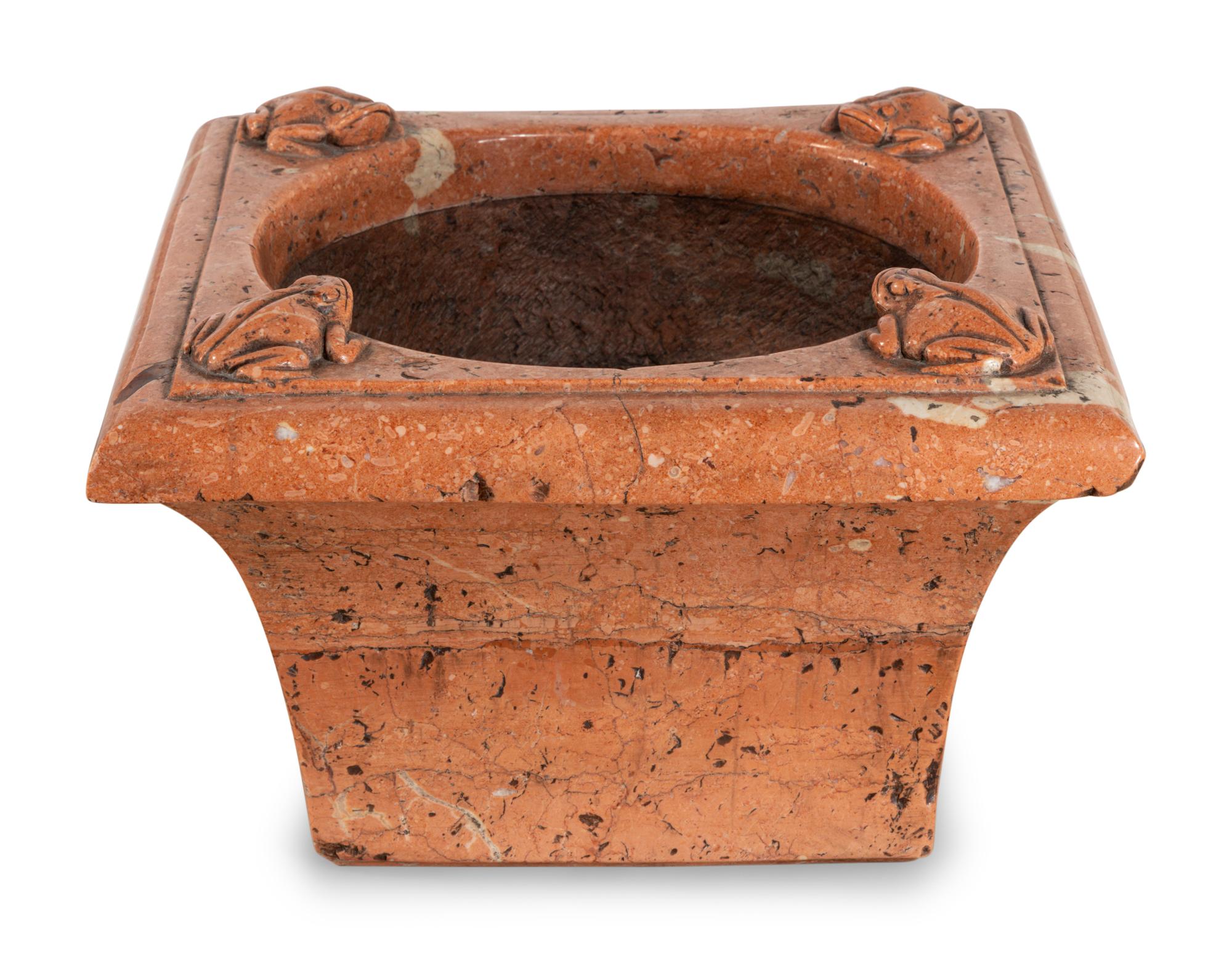An Italian Variegated Marble Jardinière