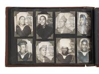 [WORLD WAR II]. A collection of over 100 snapshots of African American soldiers, sweethearts, and family. Ca 1940s-1950s.