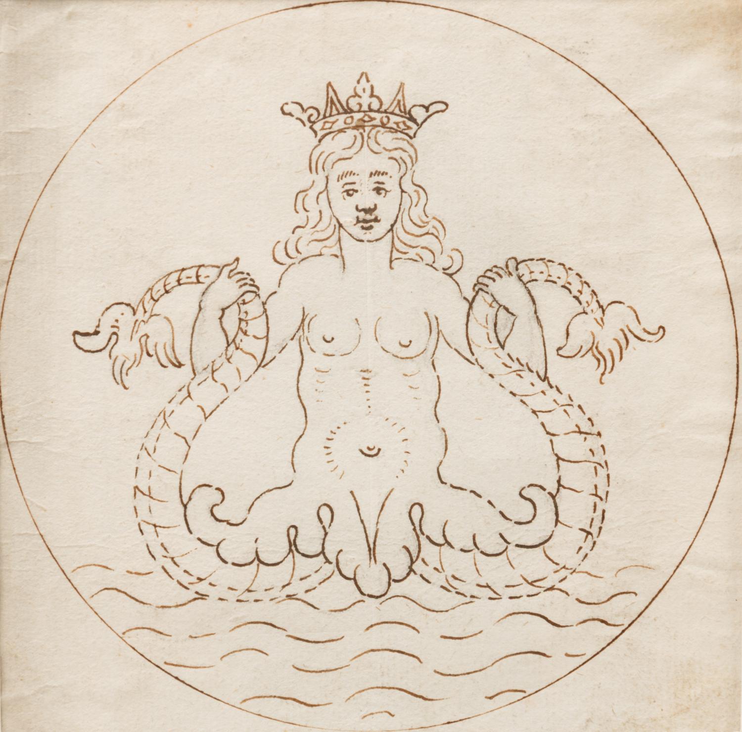 A Group of Three Drawings and One Engraving