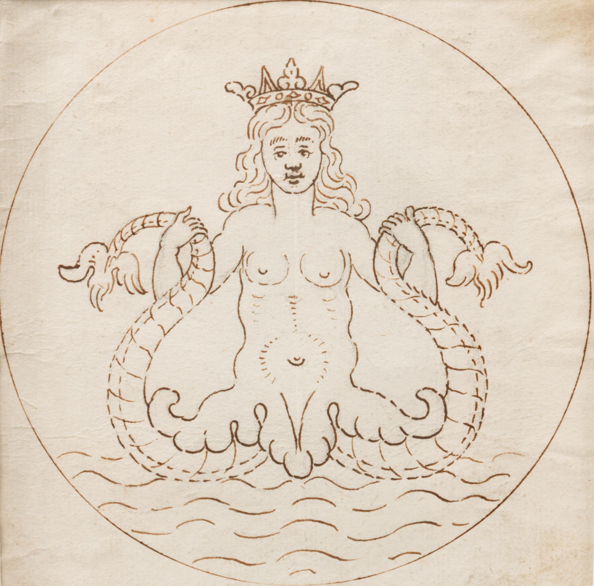 A Group of Three Drawings and One Engraving