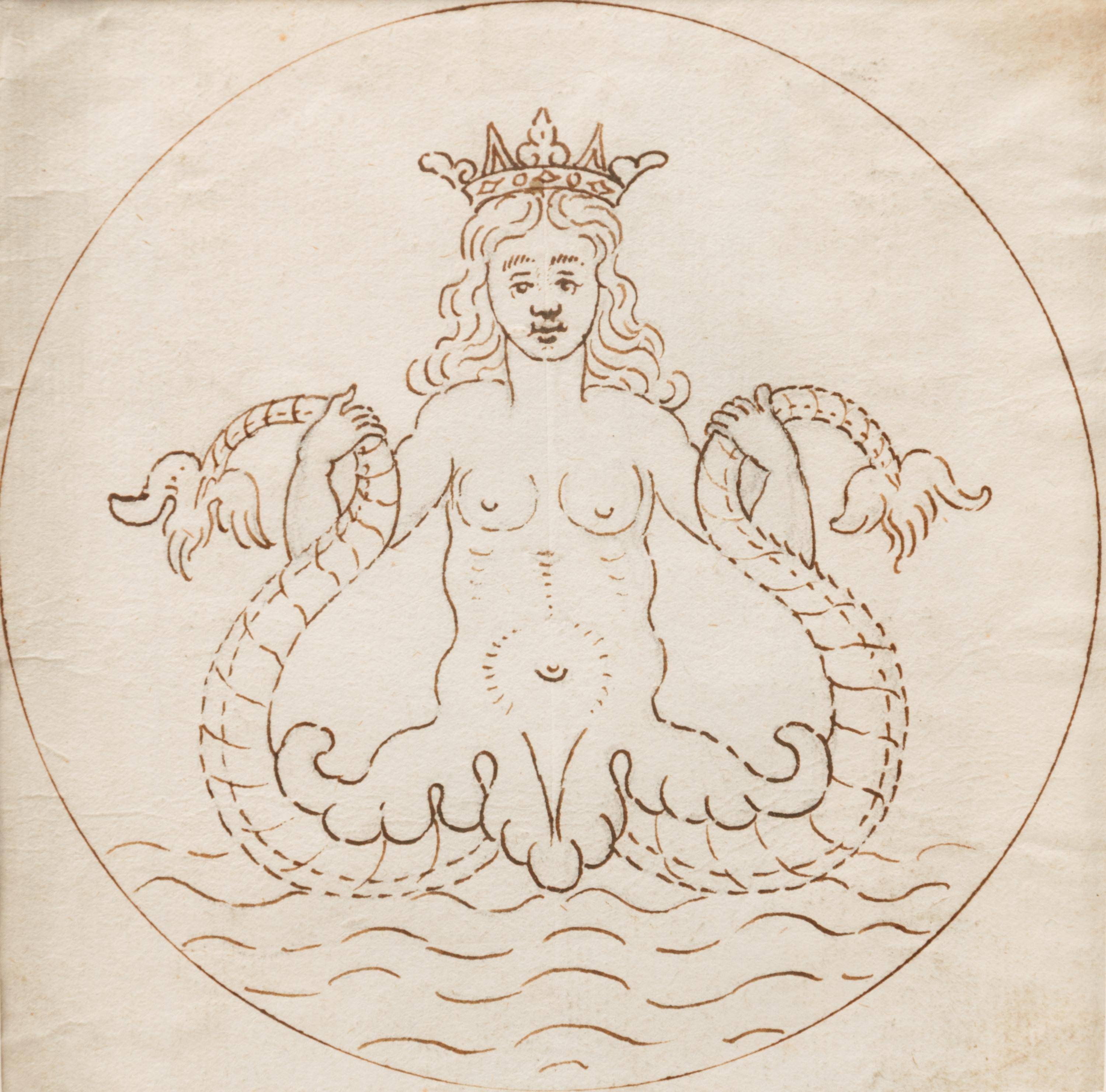 A Group of Three Drawings and One Engraving