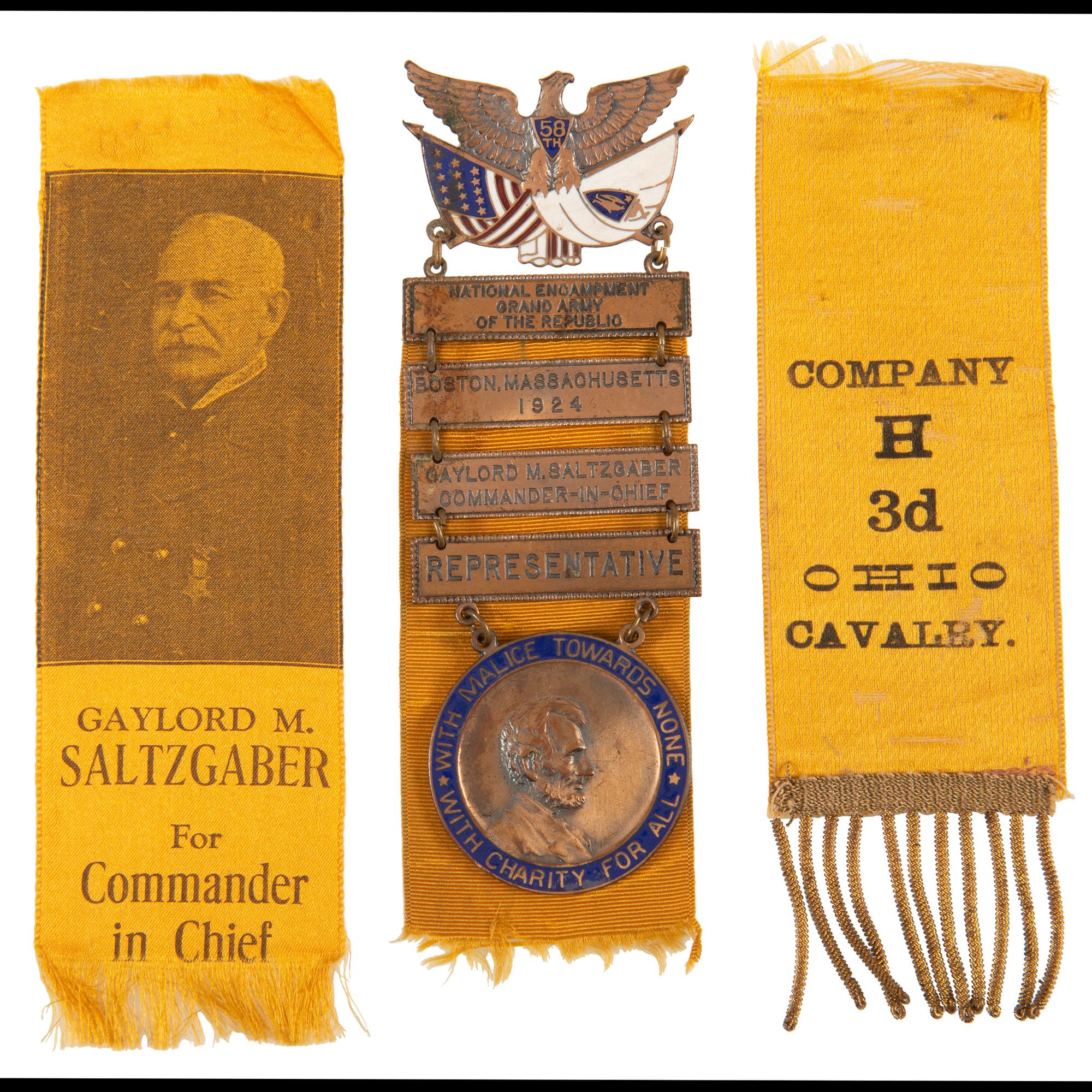 Ohio 3rd Volunteer Cavalry, Large Collection of Tintypes, CDVs, Ribbons, Medals, and More