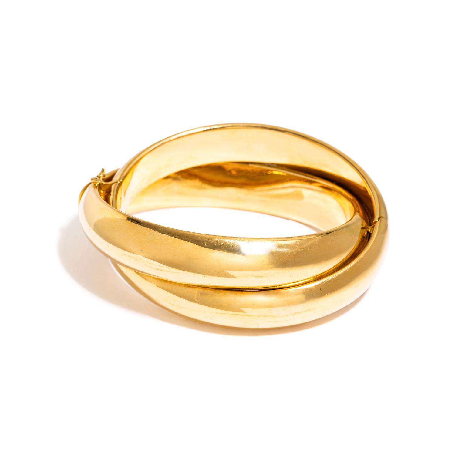 YELLOW GOLD BANGLE BRACELET