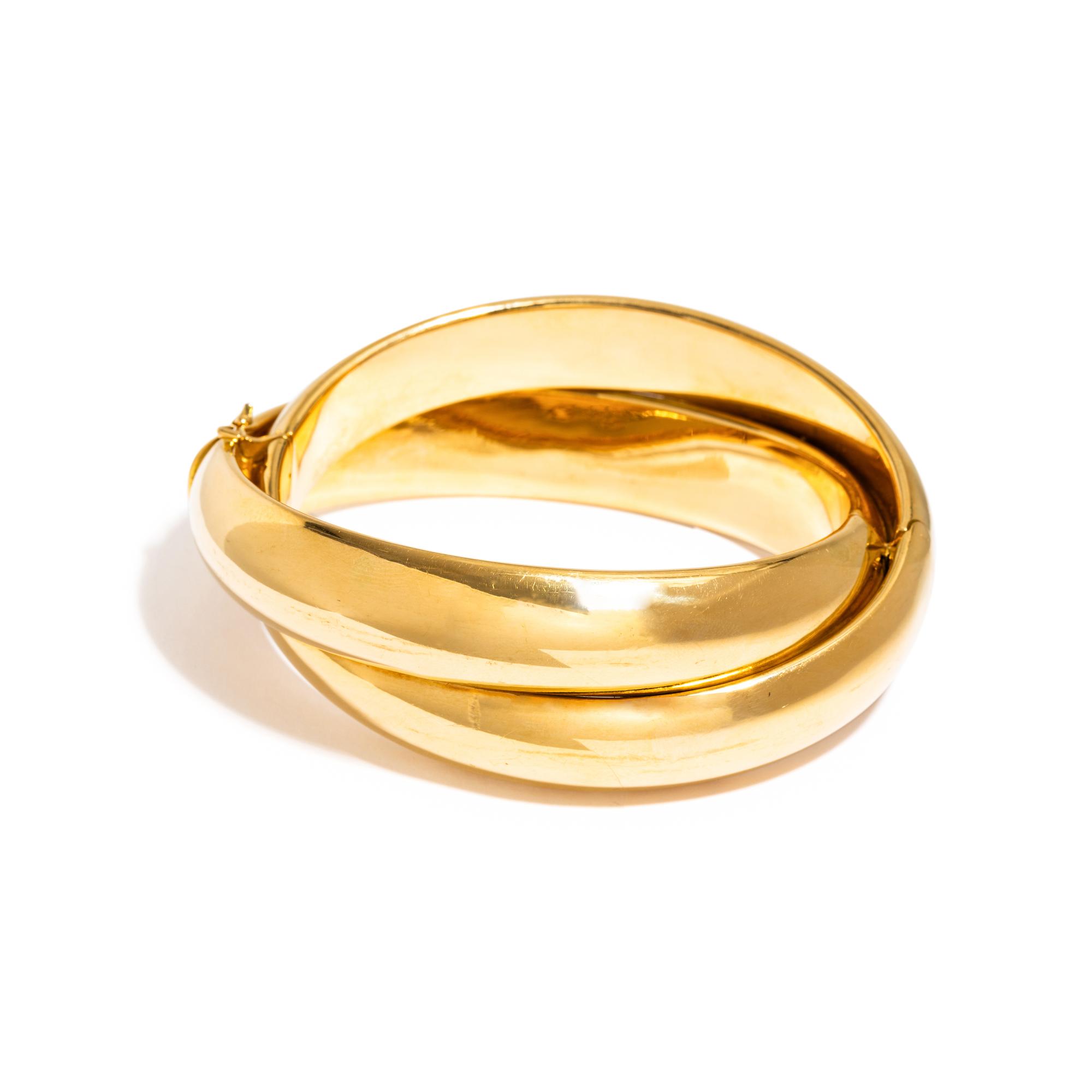 YELLOW GOLD BANGLE BRACELET