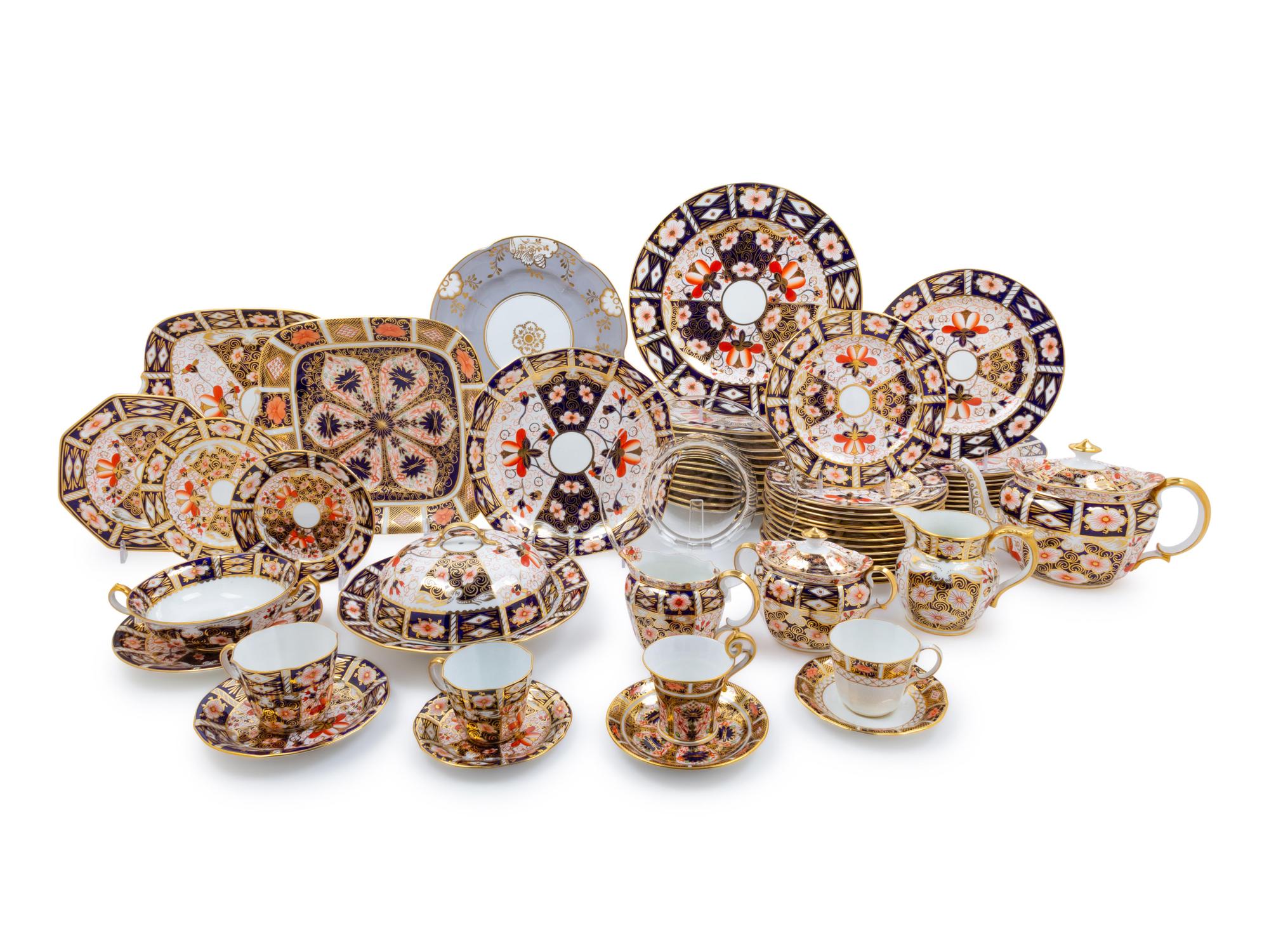 A Royal Crown Derby Imari Porcelain Service